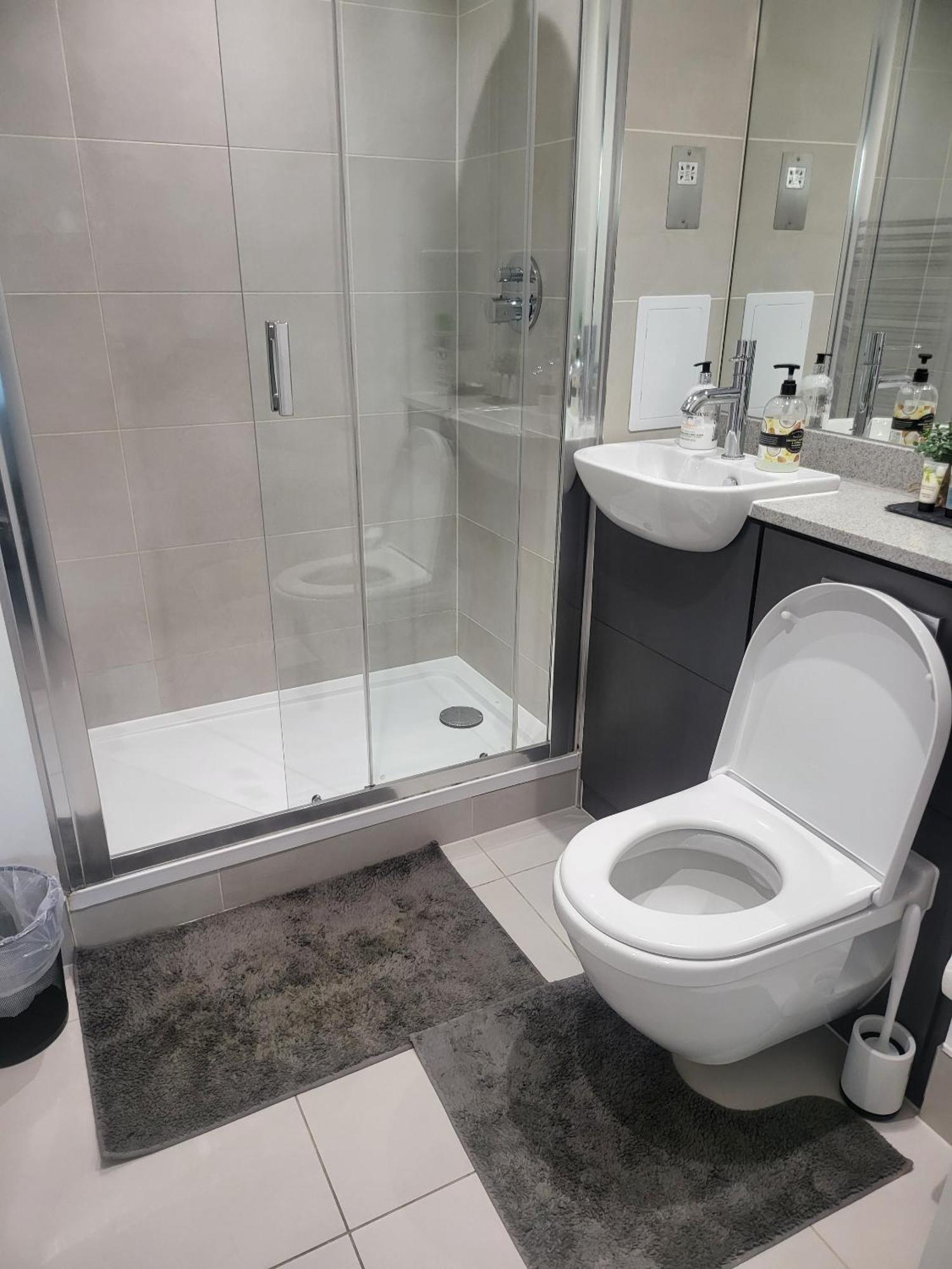 Kayz Lodge- Luxury Ensuite-Private & Shared Accommodation In A New House At The Olympic Village Overlooking Stratford Westfield And Tube Station London Bilik gambar